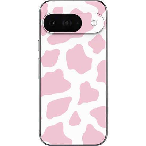 Pink Cow Print Google Pixel 9 Skin